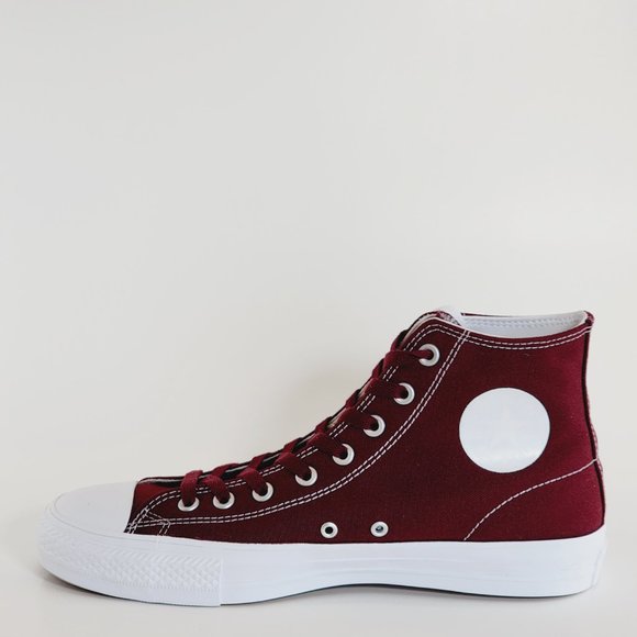 Converse CONS CTAS Pro Hi Deep Bordeaux/White Unisex Sneakers 171322C NWT - Picture 3 of 6